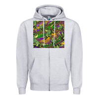 Heather Grey mardi gras Louisiana crocodile leopard Zipper Hoodie - RanaPortraitStore