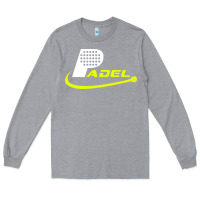 Heather Grey padel Long Sleeve Tee - linhVisuals