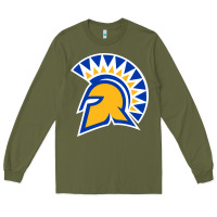 Army Green The San Jose Spartans Long Sleeve Tee - linhVisuals