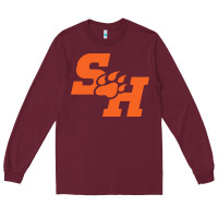 Burgundy The SHSU Athletics Long Sleeve Tee - linhVisuals