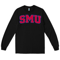 Black The SMU Athletics wordmark Long Sleeve Tee - linhVisuals