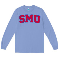 Colony Blue The SMU Athletics wordmark Long Sleeve Tee - linhVisuals