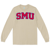 Mushroom The SMU Athletics wordmark Long Sleeve Tee - linhVisuals