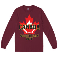 Burgundy north bay ontario on a cool Long Sleeve Tee - linhVisuals