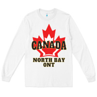 White north bay ontario on a cool Long Sleeve Tee - linhVisuals