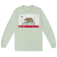 Matcha california flag womens mens heavy distressed vintage gift t shirt Long Sleeve Tee - linhVisuals