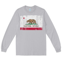 Moon Dust california flag womens mens heavy distressed vintage gift t shirt Long Sleeve Tee - linhVisuals