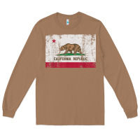 Toasted Coconut california flag womens mens heavy distressed vintage gift t shirt Long Sleeve Tee - linhVisuals