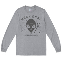 Heather Grey neck deep clässic Long Sleeve Tee - linhVisuals