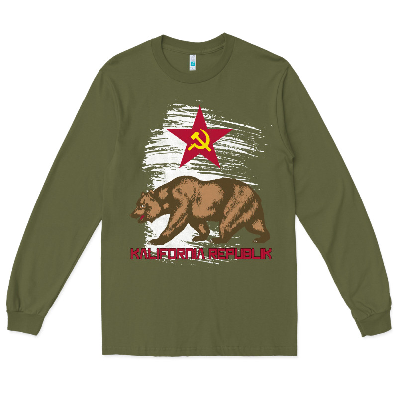 California Republic Communist Kalifornia T Shirt Long Sleeve Tee by linhVisuals | Teevron