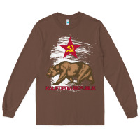 Chestnut california republic communist kalifornia t shirt Long Sleeve Tee - linhVisuals