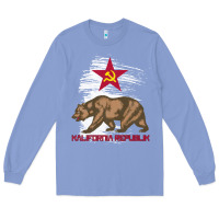 Colony Blue california republic communist kalifornia t shirt Long Sleeve Tee - linhVisuals