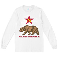 White california republic communist kalifornia t shirt Long Sleeve Tee - linhVisuals