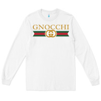 White gnocchi Long Sleeve Tee - linhVisuals