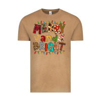 Vintage Camel Merry And Bright Vintage Tee - FaDigitalArtStudio