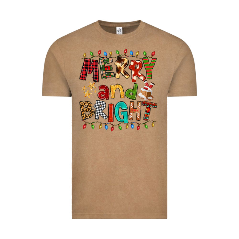 Merry And Bright Vintage Tee by FaDigitalArtStudio | Teevron