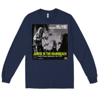 Navy Neil Young Long Sleeve Tee - linhVisuals