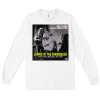 White Neil Young Long Sleeve Tee - linhVisuals