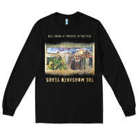 Black Neil Young Long Sleeve Tee - linhVisuals