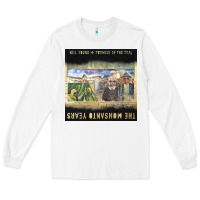 White Neil Young Long Sleeve Tee - linhVisuals