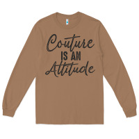 Toasted Coconut couture is an attitude inspirational fashion quote cute lettering text Long Sleeve Tee - linhVisuals