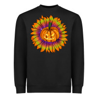 Black Halloween Sunflower Heavyweight Sweatshirt - RanaPortraitStore