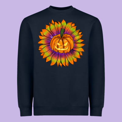 Halloween Sunflower Heavyweight Sweatshirt Designed By Ranaportraitstore