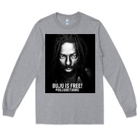 Heather Grey buju banton reggae Long Sleeve Tee - linhVisuals