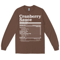 Chestnut cranberry sauce nutrition facts funny thanksgiving christmas food nutr Long Sleeve Tee - linhVisuals