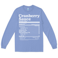 Colony Blue cranberry sauce nutrition facts funny thanksgiving christmas food nutr Long Sleeve Tee - linhVisuals