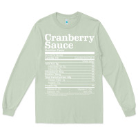 Matcha cranberry sauce nutrition facts funny thanksgiving christmas food nutr Long Sleeve Tee - linhVisuals
