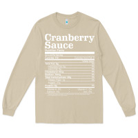 Mushroom cranberry sauce nutrition facts funny thanksgiving christmas food nutr Long Sleeve Tee - linhVisuals