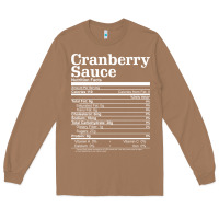 Toasted Coconut cranberry sauce nutrition facts funny thanksgiving christmas food nutr Long Sleeve Tee - linhVisuals