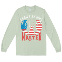 Matcha crawfish boil master american  flag us big red lobster design Long Sleeve Tee - linhVisuals