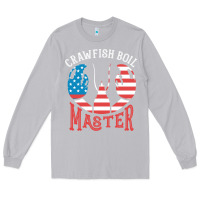 Moon Dust crawfish boil master american  flag us big red lobster design Long Sleeve Tee - linhVisuals