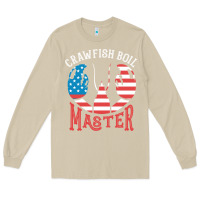 Mushroom crawfish boil master american  flag us big red lobster design Long Sleeve Tee - linhVisuals