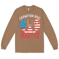 Toasted Coconut crawfish boil master american  flag us big red lobster design Long Sleeve Tee - linhVisuals