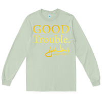 Matcha good trouble john lewis signature Long Sleeve Tee - linhVisuals