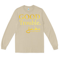 Mushroom good trouble john lewis signature Long Sleeve Tee - linhVisuals