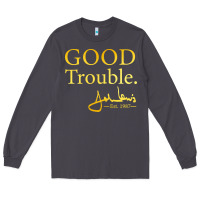 Smoke good trouble john lewis signature Long Sleeve Tee - linhVisuals