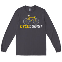 Smoke cycologist funny cycling and bicycle sport design cycler humor gift bi Long Sleeve Tee - linhVisuals