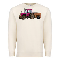 Sandshell Pink Farm Tractor Premium Sweatshirt - RanaPortraitStore