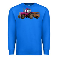 True Royal Pink Farm Tractor Premium Sweatshirt - RanaPortraitStore