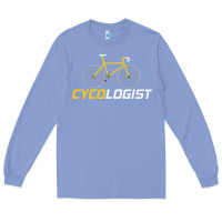 Colony Blue cycologist funny cycling and bicycle sport design cycler humor gift bi Long Sleeve Tee - linhVisuals