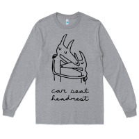 Heather Grey Car Seat Headrest Long Sleeve Tee - linhVisuals
