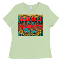 Matcha baseball is my favorite season tumbler Ladies Tee - BundleAndBundleShop