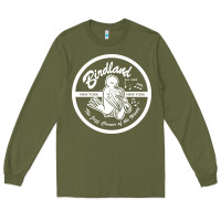 Army Green birdland jazz club Long Sleeve Tee - linhVisuals