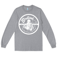 Heather Grey birdland jazz club Long Sleeve Tee - linhVisuals