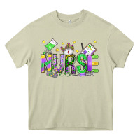 Mossy mardi gras nurse Heavy Core Tee - OliviaCreatesArt