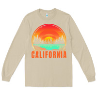 Mushroom california t  shirt california sunset vintage trees scenery t  shirt Long Sleeve Tee - linhVisuals